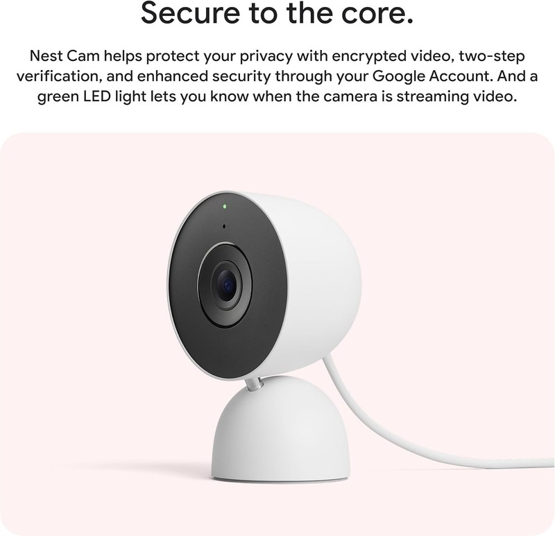 Google Nest Cam Indoor (3rd Gen) GA09975-US Security Camera Hazel Night Vision gallery