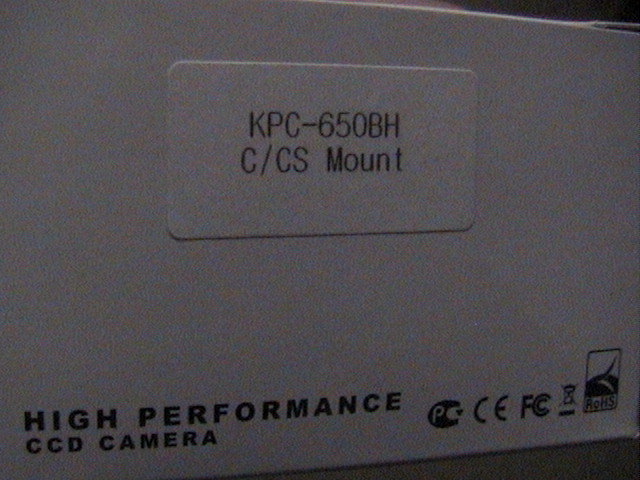 KPC-650BH LOW LIGHT CAMERA .0003 LUX+CS LENS 2.8-12MM+12V DC POWER+50FT CABLE