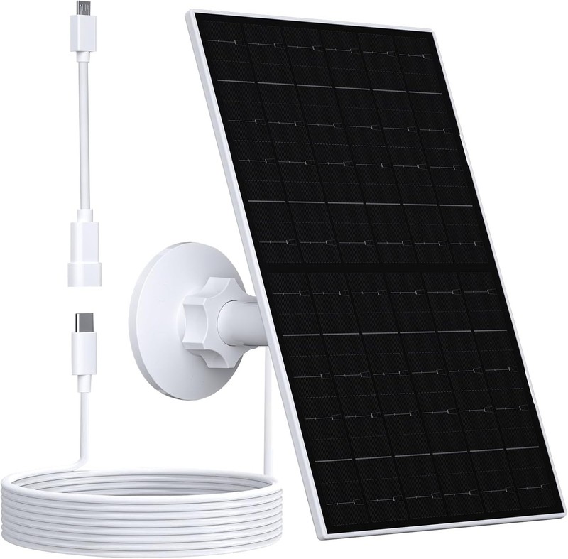 7W Solar Panel Charger for Eufy Security Cameras - Weatherproof & Efficient gallery