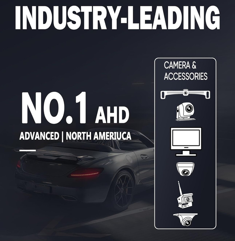 AHD 1080P Backup Camera - Stainless Steel License Plate Rear View gallery