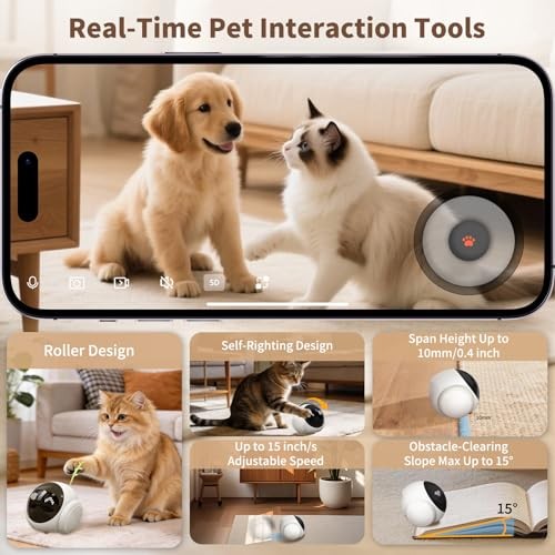 Moving Robot Camera 1080P 2-Way Audio Auto-Recharge Night Vision gallery