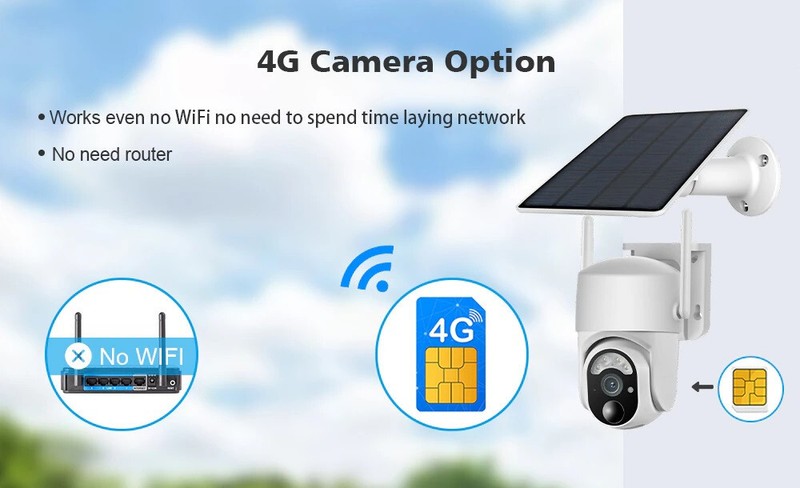 Small Size 5MP 4G Wireless Outdoor Security Camera Solar Battery Powered. UBOX gallery