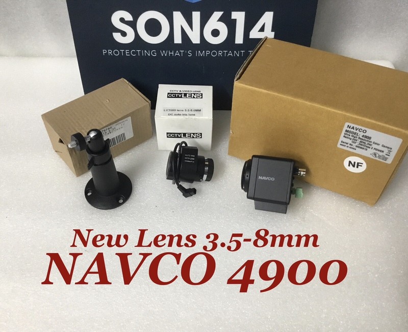 NAVCO 4900 Security Color Camera W/ Ultra High Resolution 3.5-8mm Wall Mount NEW