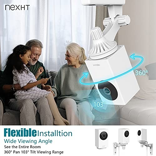 Indoor WiFi Camera for Baby, Pet, Elderly with 1080P HD, 360 Degree Pan, gallery
