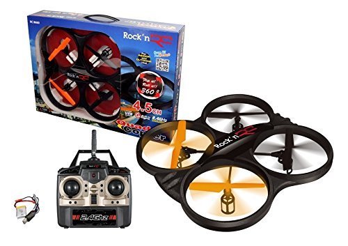Rockn' RC 8660 Remote Control Stunt Master Quad Copter, Black gallery