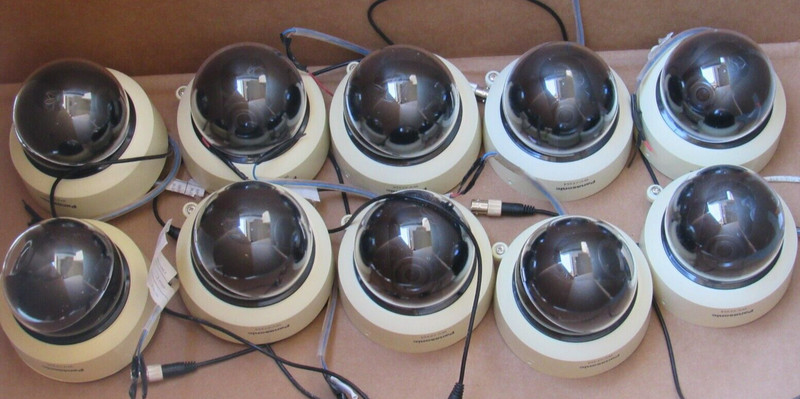 Lot of 10 Panasonic WV-CF354 Fixed Dome Cameras