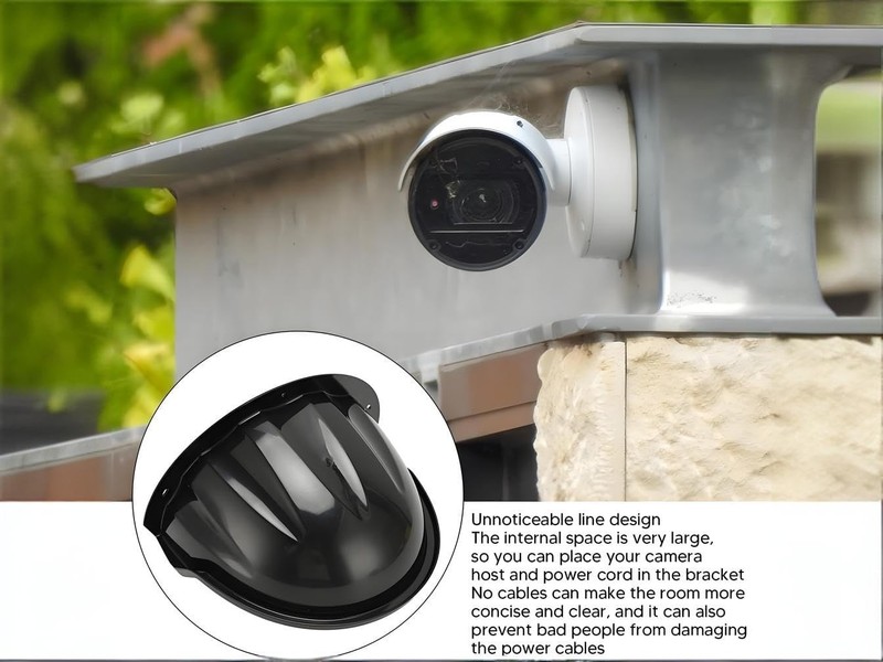 2-Set Outdoor CCTV Security Camera Top Cover, Sun Rain Shade Cover Shield Pro... gallery