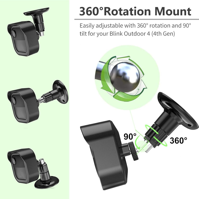 Blink Outdoor 4Th Gen Camera Mount, 2Pack Weatherproof Housing and 360 Degrees gallery