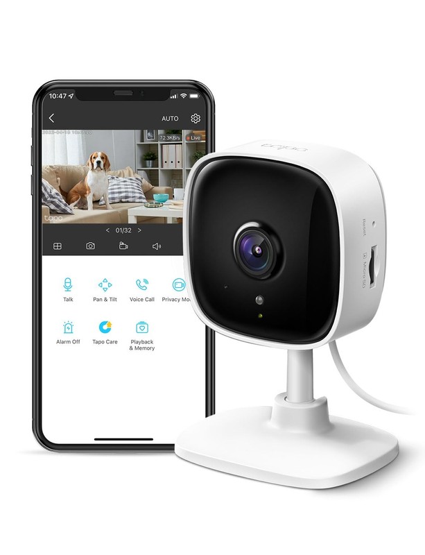 TP-Link Tapo 1080P Indoor Security Camera for Baby Monitor, Dog Camera w/M