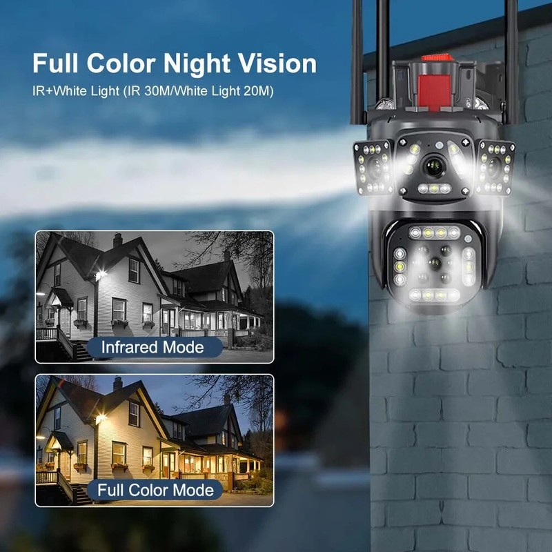 2 Pack Outdoor Security Camera 4K IP Waterproof Night Vision WiFi Surveillance gallery
