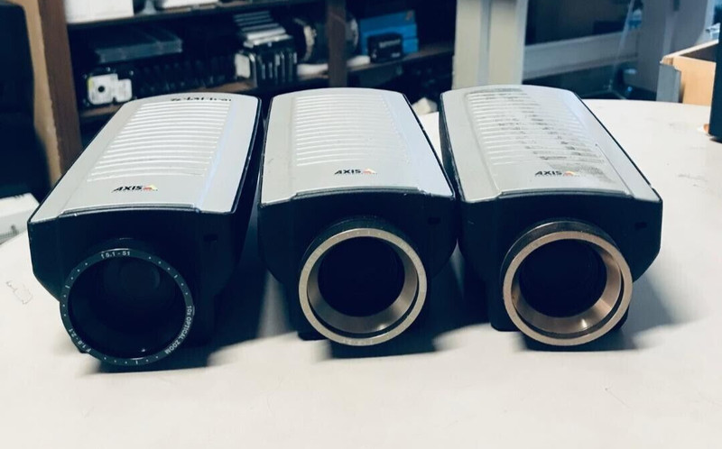 Lot of 3 AXIS Communications Q1755 Network Camera 0304-001-01 Optical Zoom .