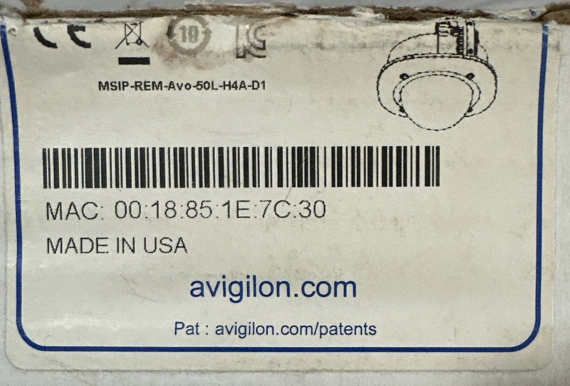 New Avigilon 5.0L-H4A-DC1 H4 HD Indoor Dome Camera New Open Box gallery