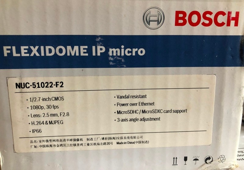 Bosch NUC-51022-F2 W IP Camera 1.0 Lux 3.84w Fixed Dome 2mp - MICRO CAMERA gallery