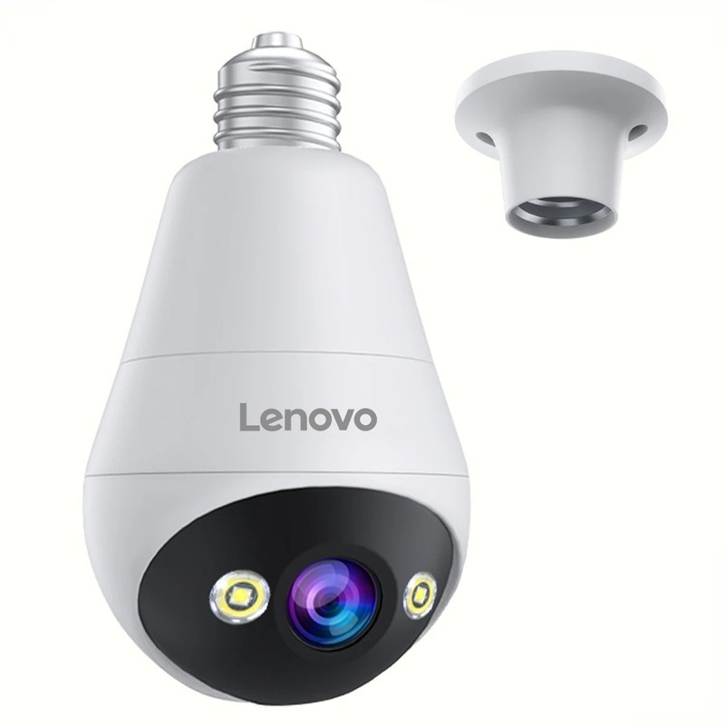 Lenovo 3MP WIFI E27 Bulb Camera, Color Night Vision, Two-Way Audio, Motion Detec gallery