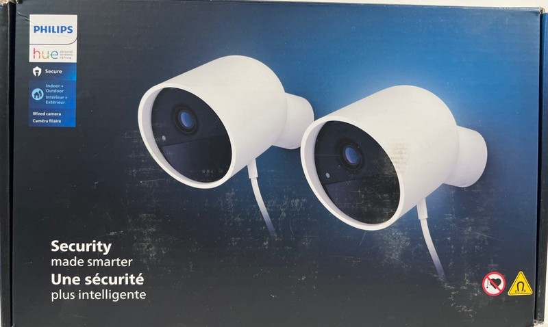 Philips – Hue Security Wired Camera – 2PK – White -FREE S/H