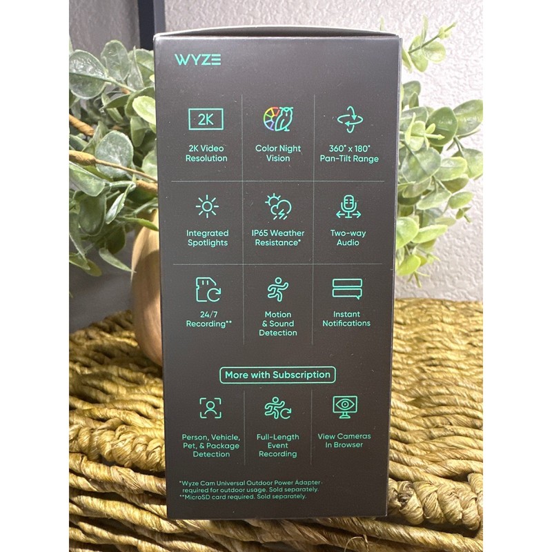 Wyze Duo Cam Pan 2K Smart Indoor Outdoor Security Camera White WYZEC-DUO-WH gallery