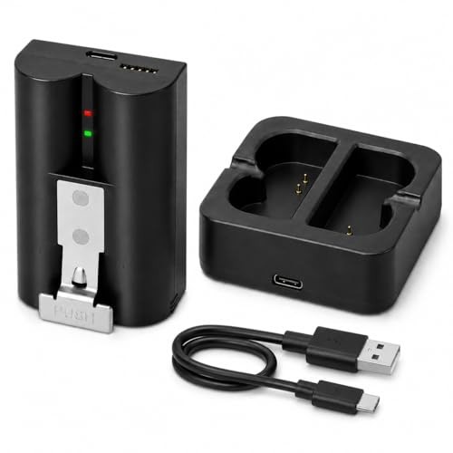 1 Pack 6040mAh Replacement Battery with Charger Station for Ring Doorbell & gallery