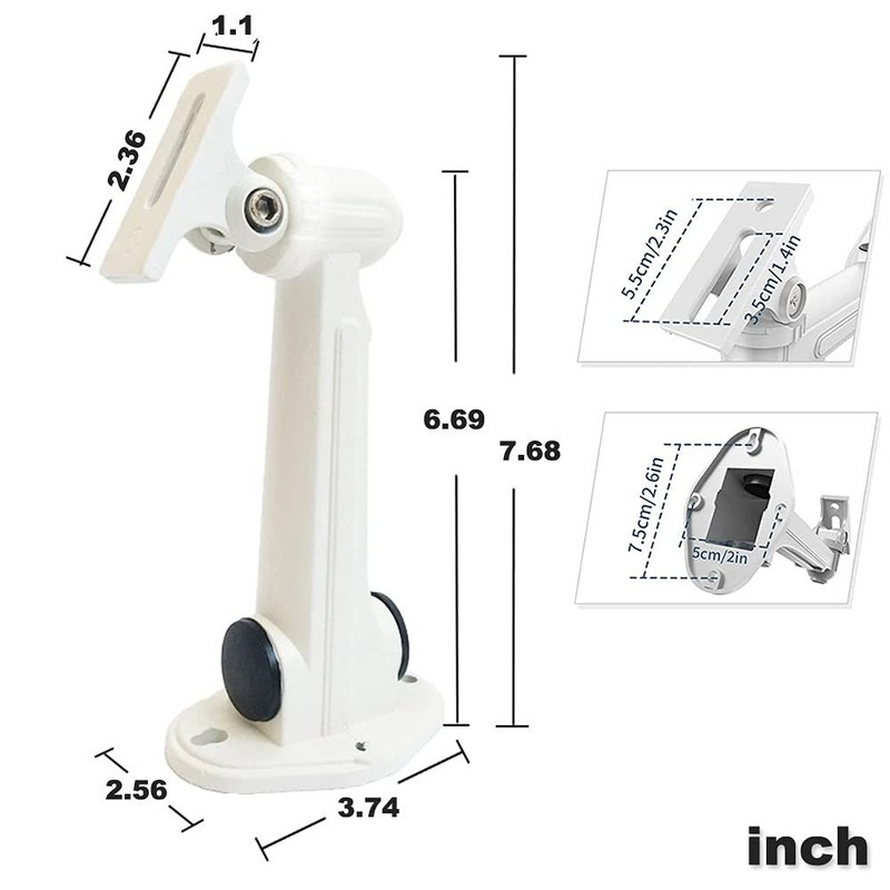 CCTV Security Camera Mount 6.7" Aluminum Alloy 17lbs Load - Indoor Outdoor gallery
