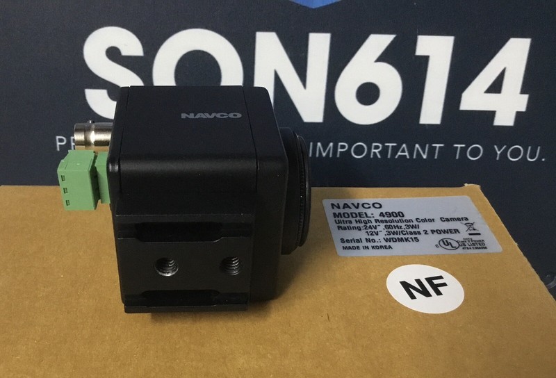 NAVCO 4900 Security Cube Color Camera W/3.5-8mm Lens OSD Wall Mount Bracket NEW! gallery