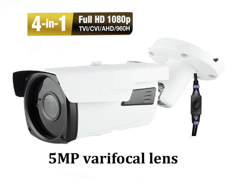 5MP 4-in-1 TVI AHD CVI 960H Bullet fit lens night vision UTC Security Camera 9 gallery