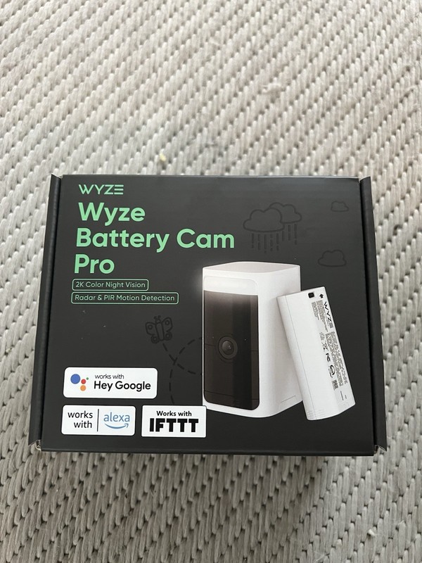 Wyze BATTERY Cam PRO 2k Security Outdoor/indoor Camera Brand New SEALED – White