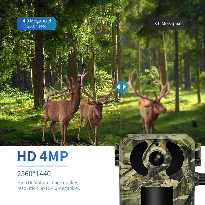 4MP PIR Alarm Wireless Wildlife Trail Hunting Solar Panel 4G SIM Camera Battery gallery