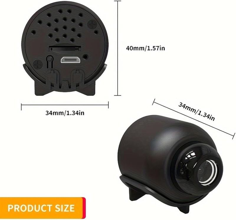 Mini Camara Oculta Espia De Seguridad WiFi 1080P Inalambrica Con Audio y Video gallery