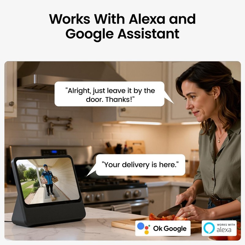 2K Wireless Video Doorbell Camera - Alexa Compatible gallery