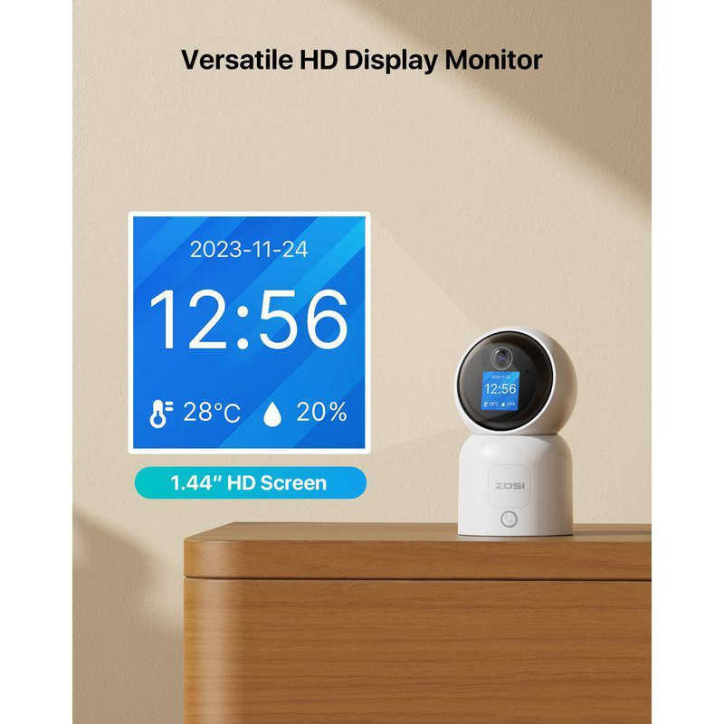Wired 2.5K 4MP Plug-In Indoor Smart Home Security Camera, 360° PT Baby/Pet Monit gallery