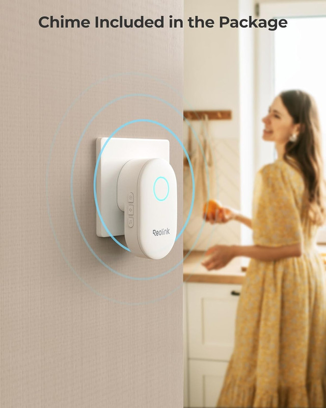 REOLINK Video Doorbell Poe Camera – 2K IP Security Camera Outdoor with Chime V2, gallery