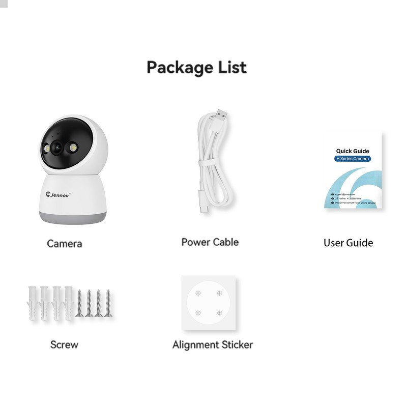2.4G Wifi Security Camera System Indoor Home 3MP Night Vision Cam HD gallery
