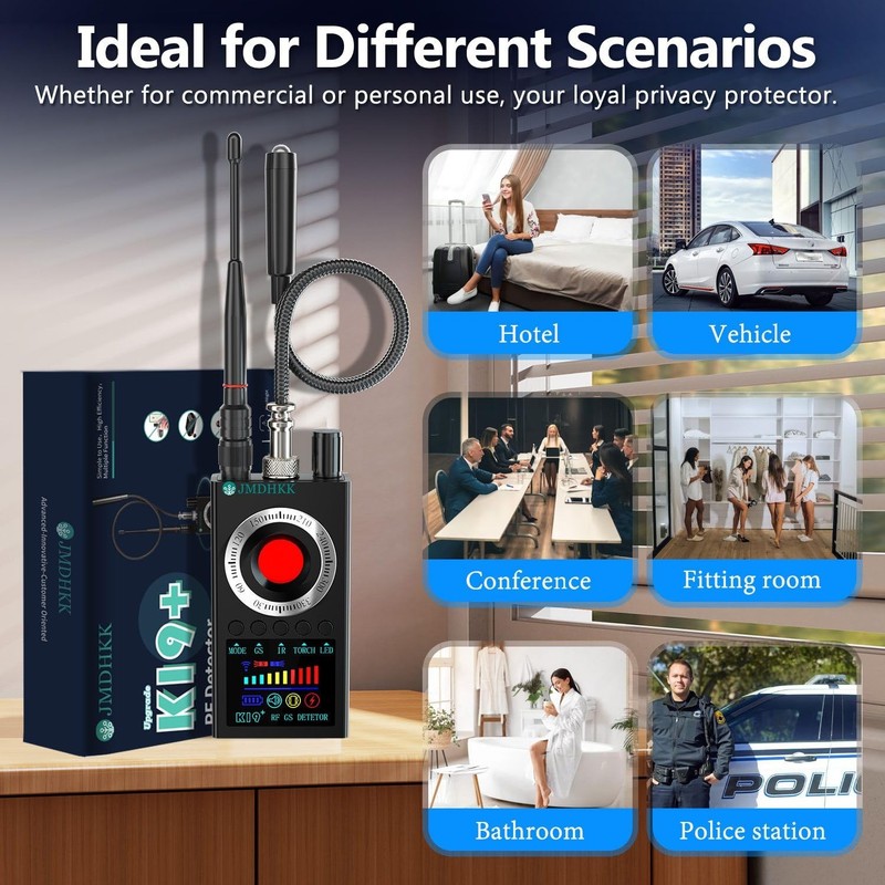 JMDHKK K19 Hidden Camera Detector, Bug Detector, Multi-Functional Privacy Pro... gallery