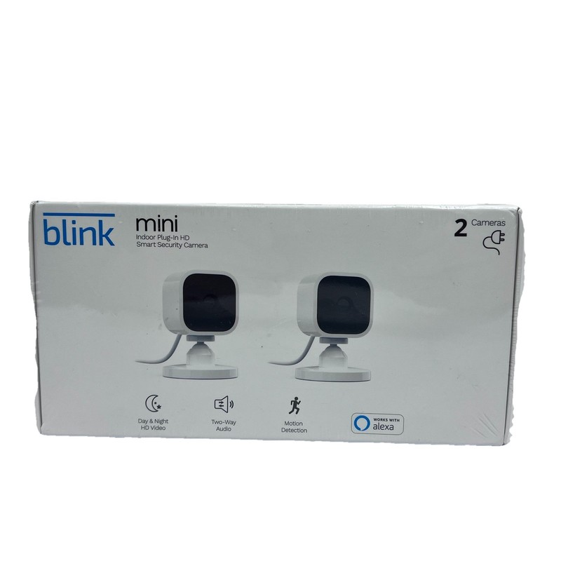 Blink - Mini Indoor 1080p Wireless Security Camera (2-Pack) - White New gallery
