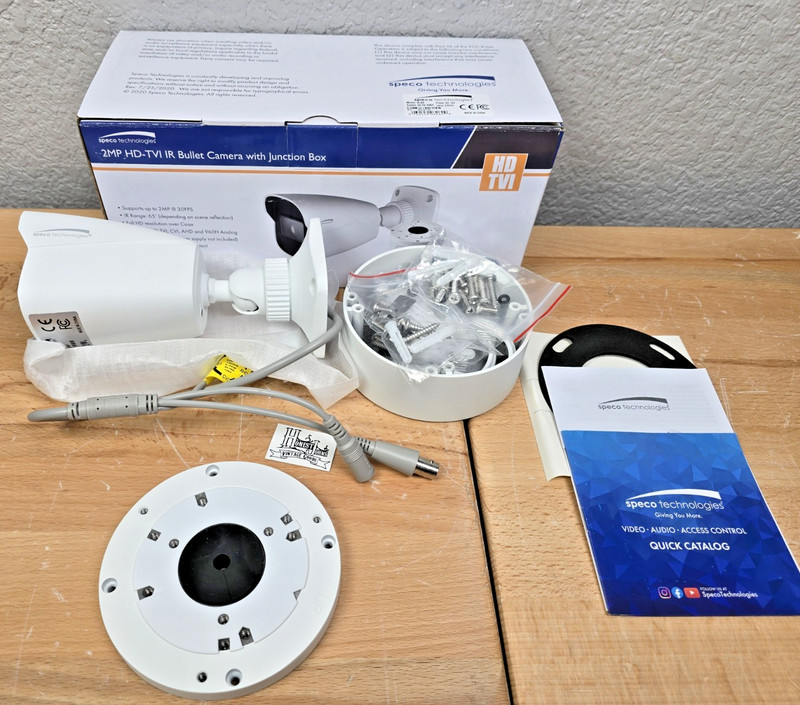 Speco VLB5 2 Megapixel HD-TVI IR Bullet Camera with Junction Box, 2.8 mm Lens gallery