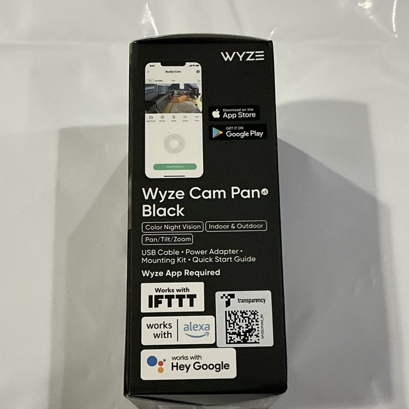 Wyze Cam Pan V3 1080p Indoor/Outdoor Wi-Fi Pan Tilt Zoom Smart Camera NEW BLACK gallery