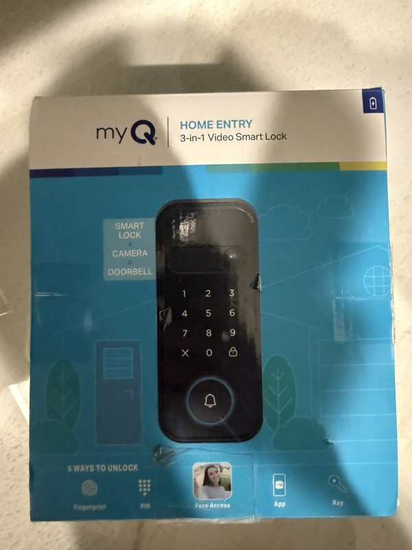 myQ Home Entry 3-in-1 Smart Video Lock Doorbell Camera Fingerprint Face Access gallery