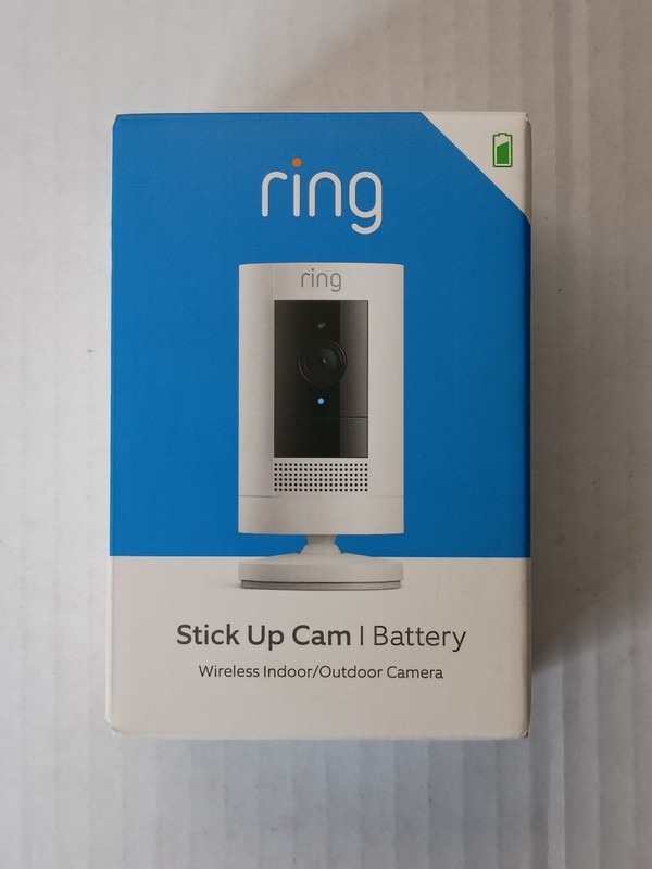 NEW/SEALED! / Ring Stick Up Cam Battery Wireless Outdoor/Indoor Camera White