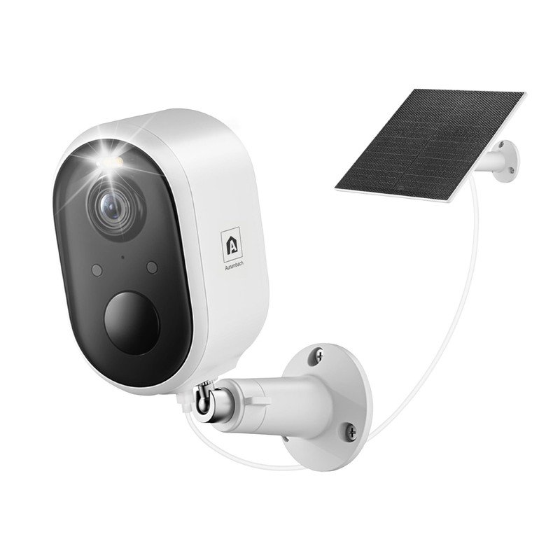 Solar Security Camera Outdoor Wireless, 2K Color Night Vision, Battery Powere…