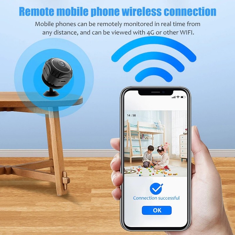 Mini Camara Oculta Espia De Seguridad WiFi 1080P Inalambrica Con Audio y Video gallery
