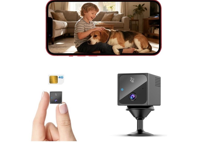 4G LTE Wireless Security Camera, No WiFi, 4K HD Night Vision, 20-Day Battery, AI