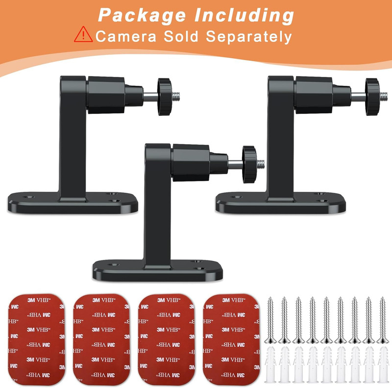 3Pack Camera Wall Mount,Compatible with R-Ing Stick up Cam Battery/Outdoor Cam P gallery