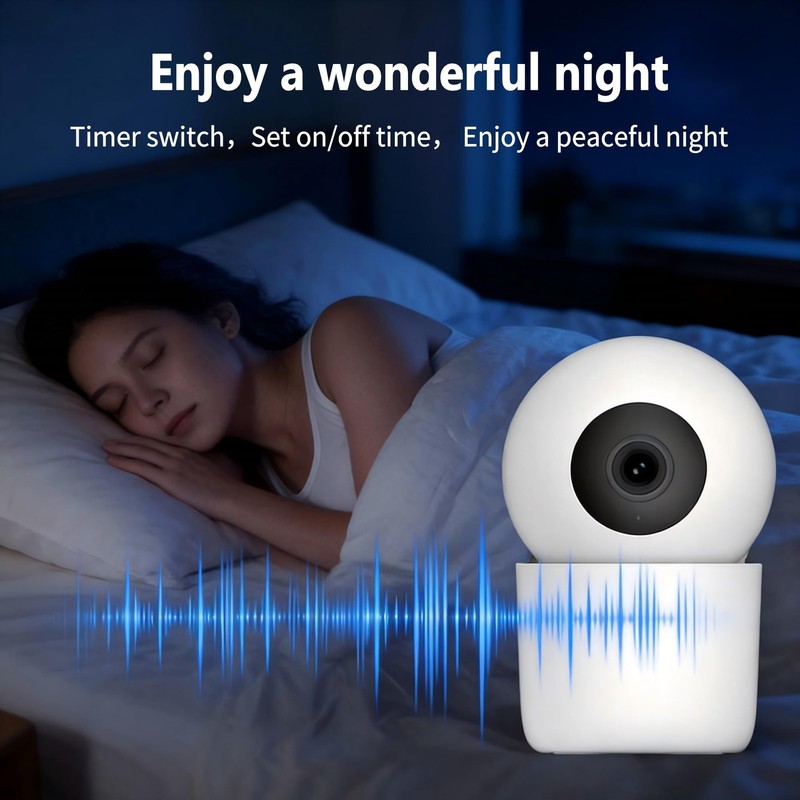 Indoor Pan/Tilt Home Security Mobile Tracking Camera 2K 3MP, 345 Degree Wirel... gallery