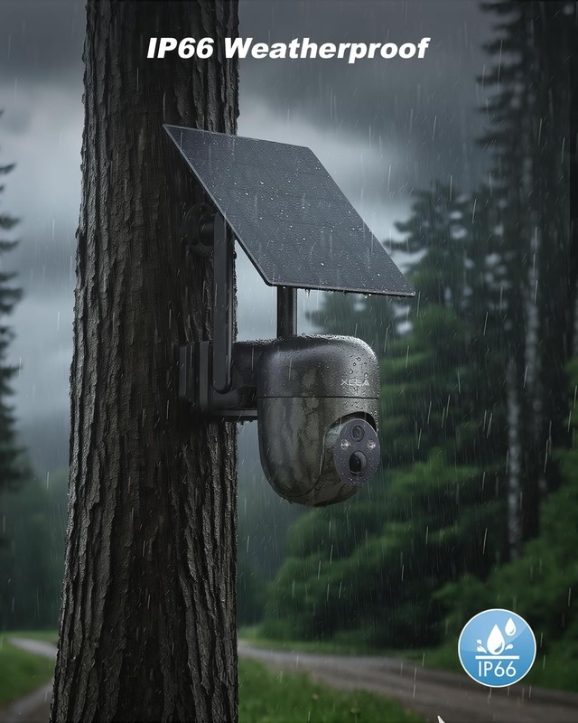 Solar Trail Cam Wireless Outdoor, 2k Color Night Vision, Without WiFi Need gallery