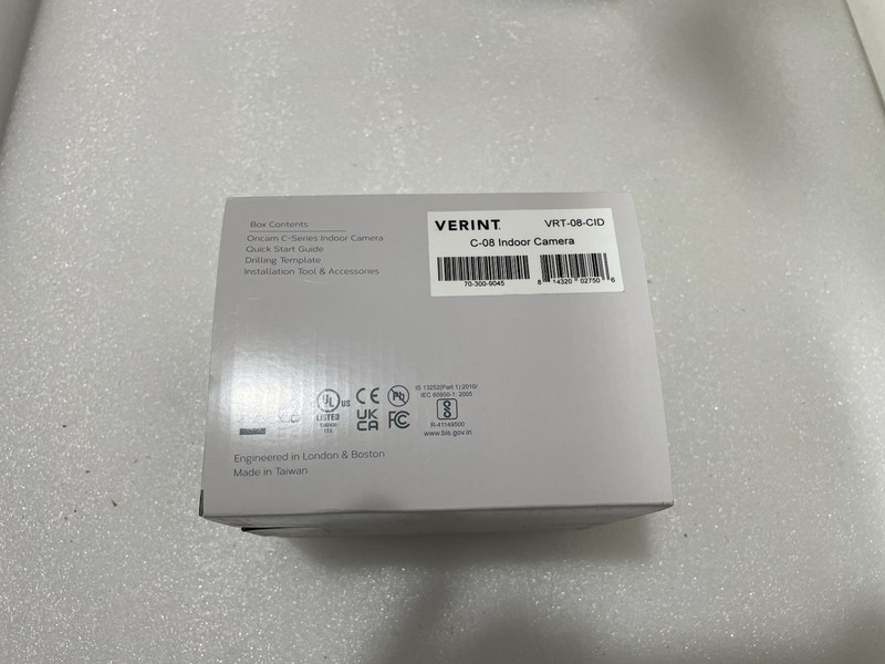Verint VTR-08-CID C-8 Indoor Camera New