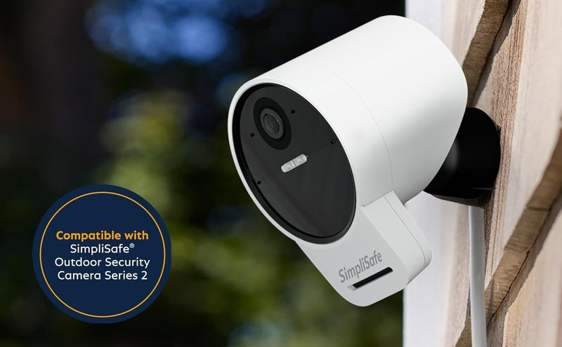 Solar Panel for Outdoor Security Camera,White gallery