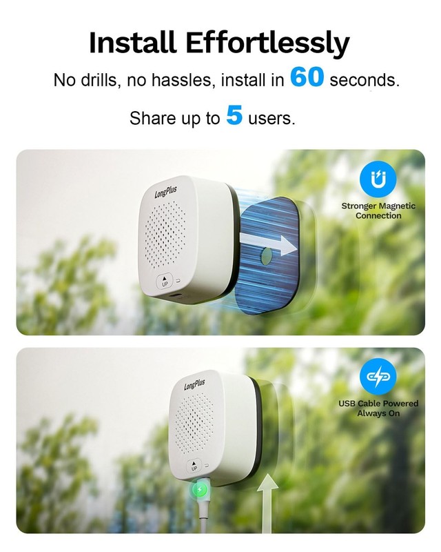 5MP 3K Window Cameras for Home Security, 2.4G 5G WiFi Safeview Window Securit... gallery