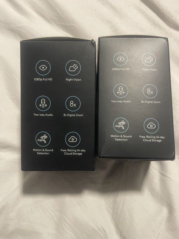 Wyze Cam Lot Of 2 WYZEC2BK Wireless Indoor Smart Home Security Camera 1080p HD gallery