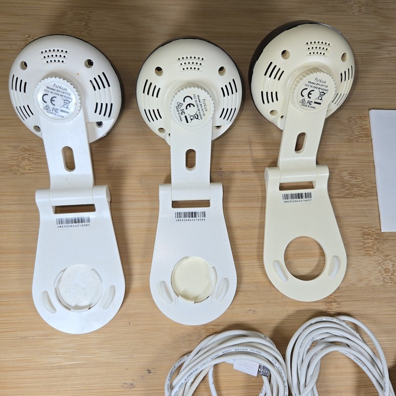 LOT OF 3 FUNLUX ZH-IXY1D Wireless Indoor Video Security Camera A6 gallery