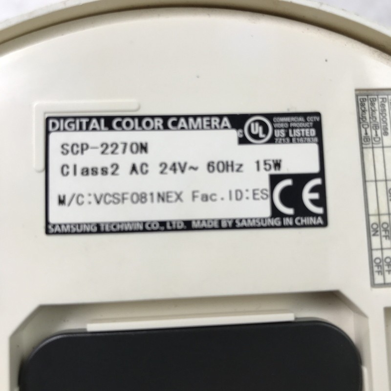 Samsung SCP-2270N Digital Color Camera 60Hz 24V 15W AC Security Camera gallery
