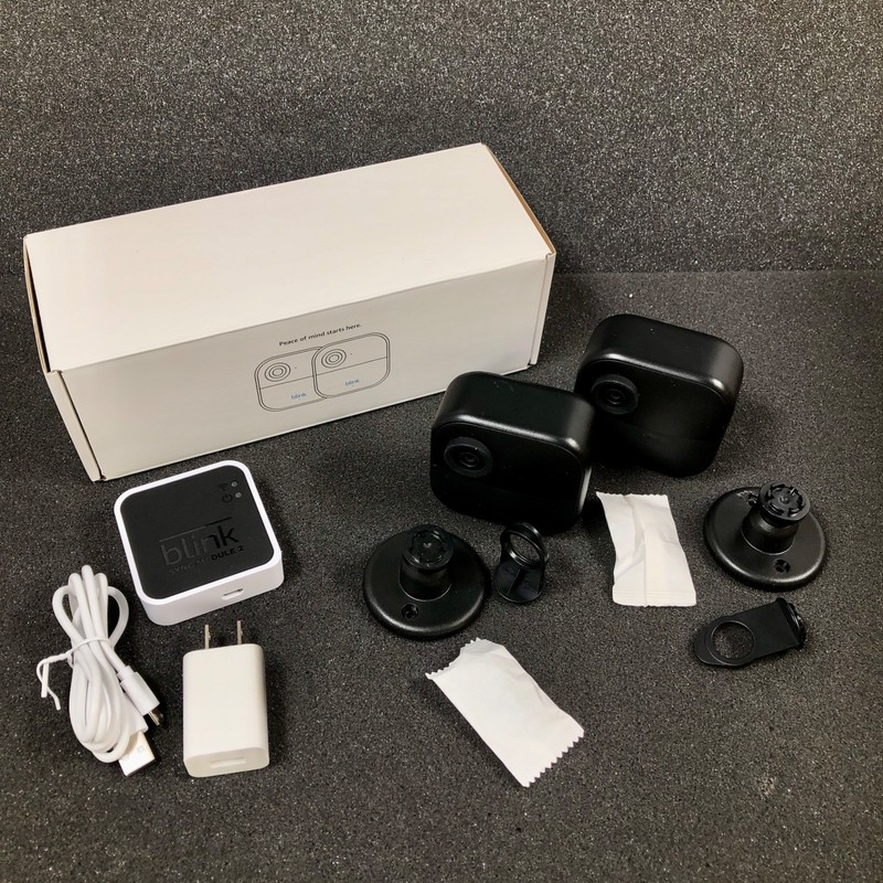 2023 Blink B0B1N6B8QT Outdoor 4 (4th Gen) 2 Camera System In Box - Black gallery
